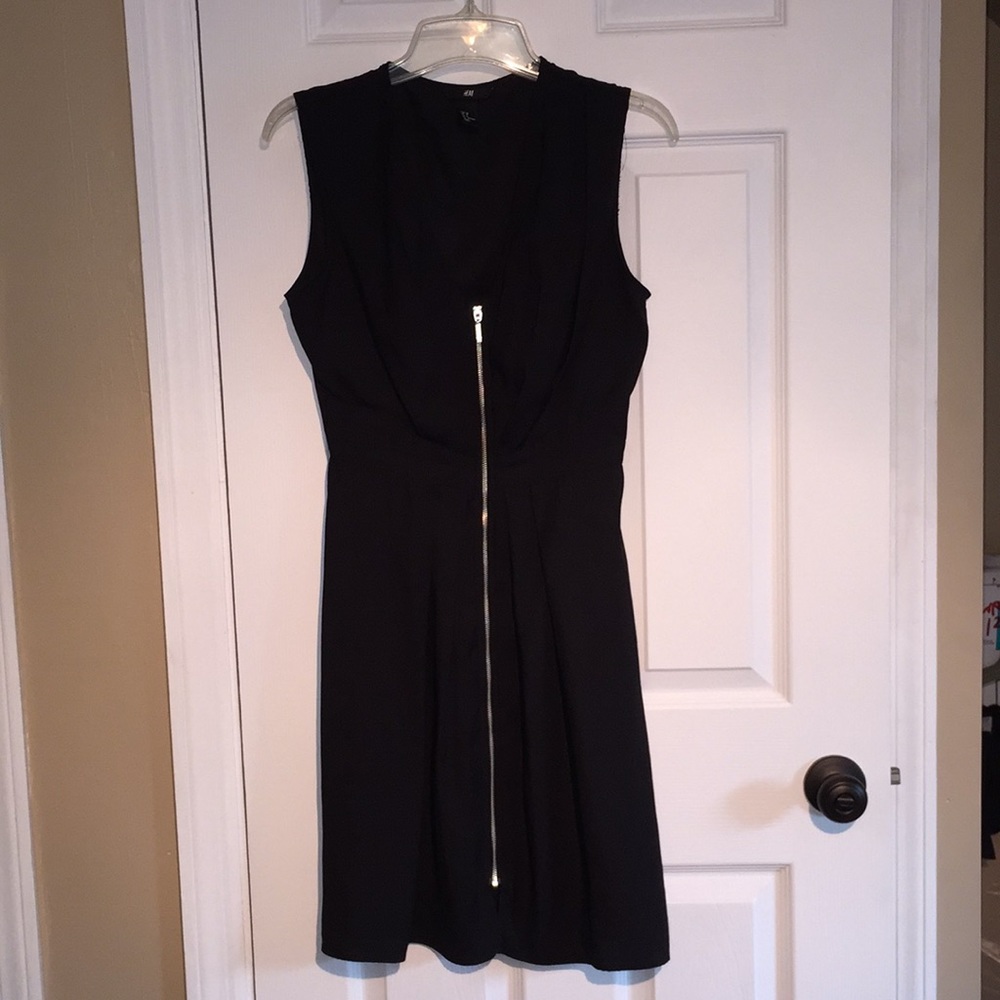 H&M zipper dress, polyester size 8
